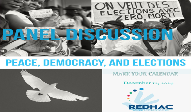 Coming soon! Panel discussion on “Peace, Democracy and Elections”. Save the date!